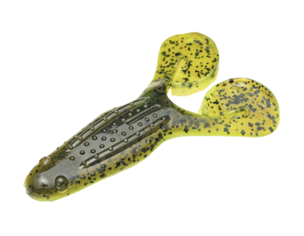 Strike King Rage Toad – 5 per pack ~ Green Pumpkin Chartreuse Laminate